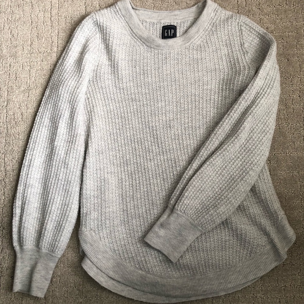 Gap gray wool blend sweater XS